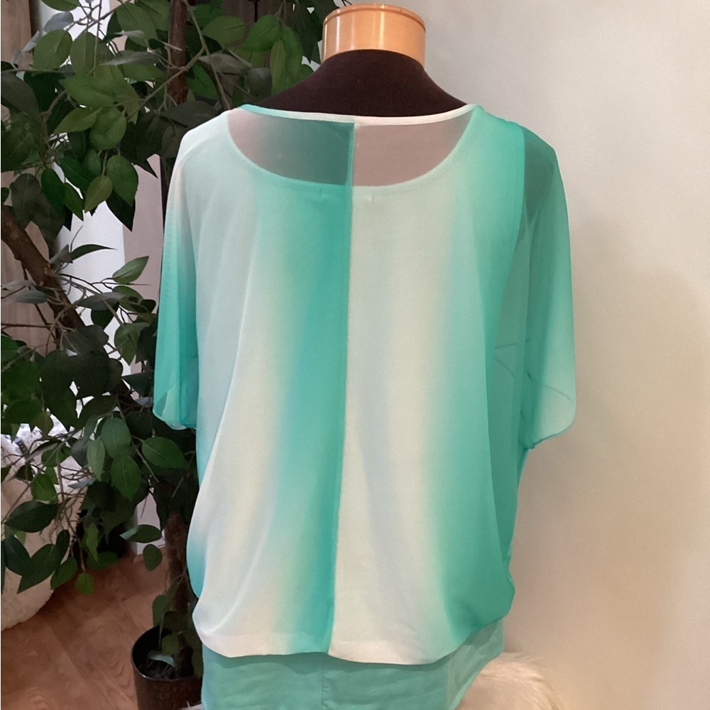 Maurices tank top with sheer overlay and banded hem Woman’s size XXL - Picture 7 of 14